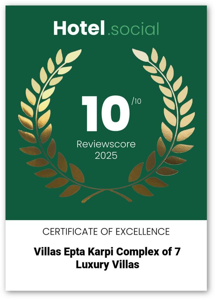 Villas Epta Karpi Complex Of 7 Luxury Villas Skriperon Exterior photo